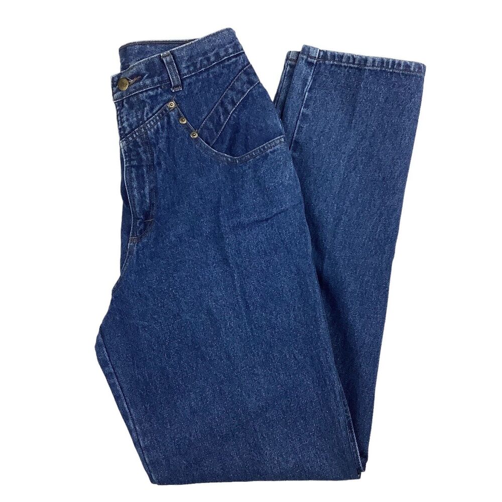 Vintage 80s Stefano High Waist Mom Jeans Women's 12 27x33 Tapered Leg Blue Y2K